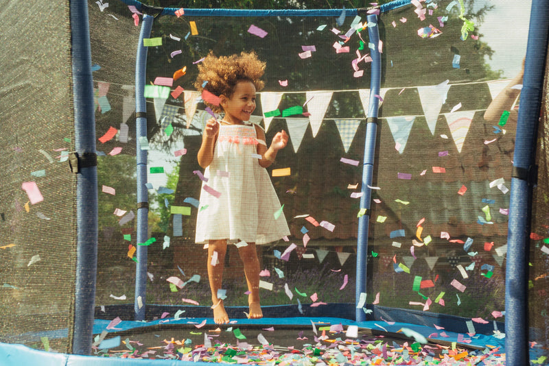 Plum® 7ft Trampoline - Junior Jumper Trampoline & Enclosure, Learning SPACE