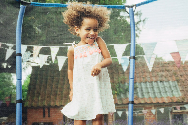 Plum® 7ft Trampoline - Junior Jumper Trampoline & Enclosure, Learning SPACE