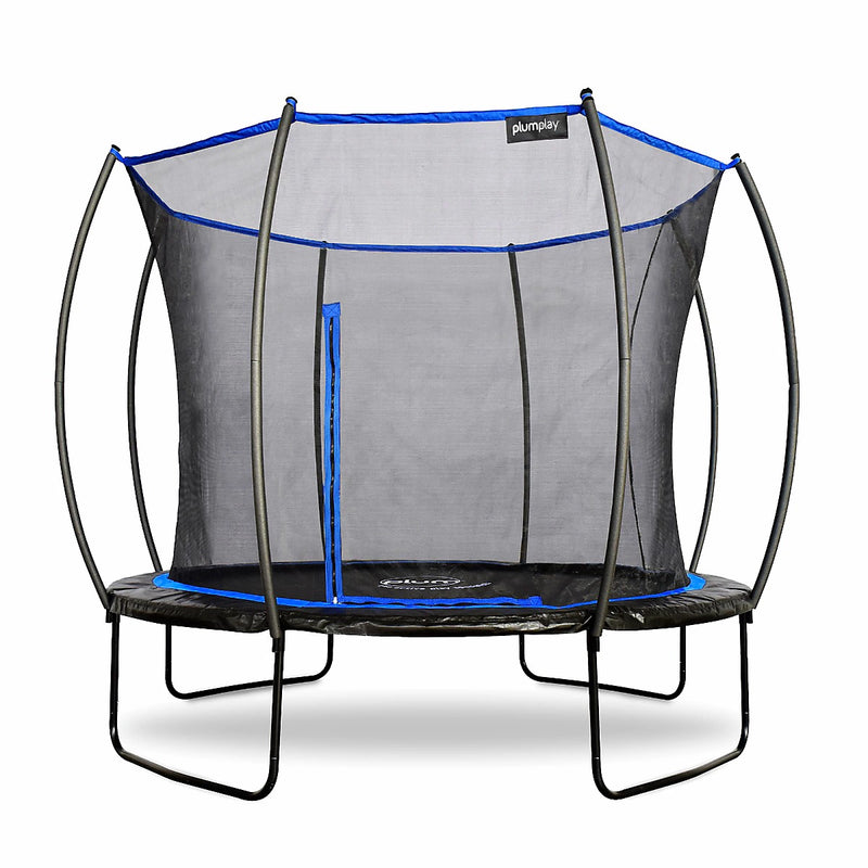 Plum® Deluxe Springsafe Trampoline And Enclosure (8ft - 14ft), 10ft Trampoline Learning SPACE