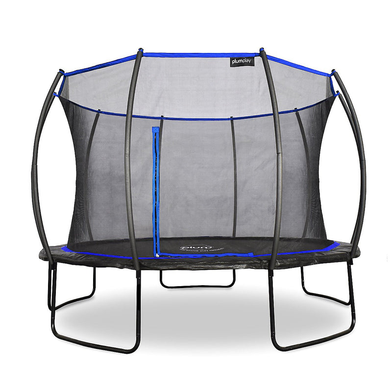 Plum® Deluxe Springsafe Trampoline And Enclosure (8ft - 14ft), 12ft Trampoline Learning SPACE