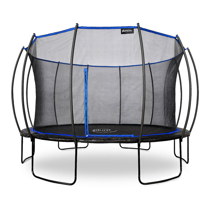 Plum® Deluxe Springsafe Trampoline And Enclosure (8ft - 14ft), 14ft Trampoline Learning SPACE