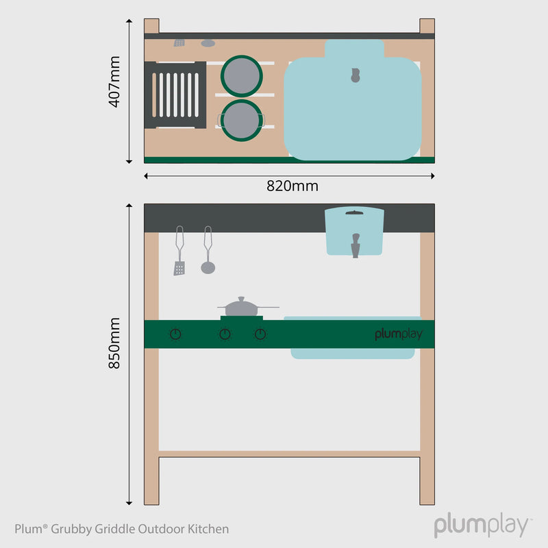 Plum® Grubby Griddle Mud Pie Kitchen, Learning SPACE