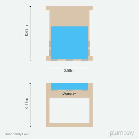 Plum® Sandy Cove Sand & Water Table, Learning SPACE