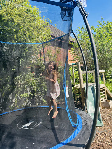 Plum® 10ft Deluxe Springsafe Trampoline And Enclosure, Learning SPACE