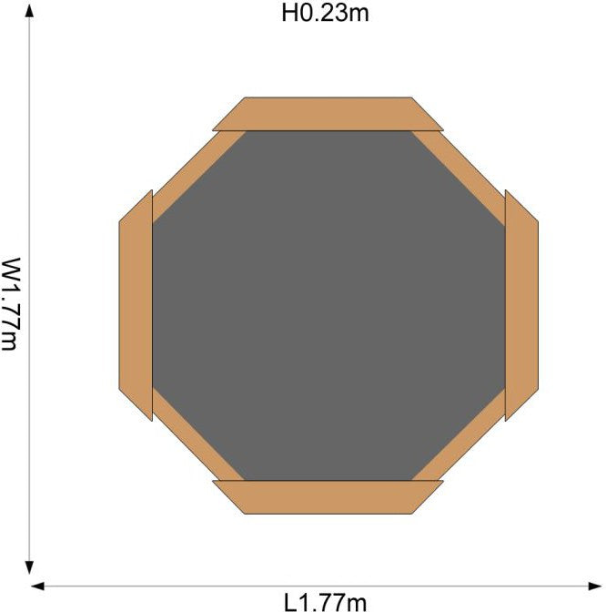 Plum® Giant Wooden Sand Pit [Natural], Learning SPACE