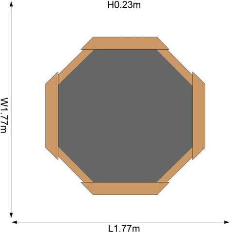 Plum® Giant Wooden Sand Pit [Natural]-Eco Friendly, Messy Play, Outdoor Sand & Water Play, Playground Equipment, Plum Play, Sand, Sand & Water, Sand Pit, Seasons, Stock, Summer-Learning SPACE