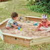 Plum® Giant Wooden Sand Pit [Natural]-Eco Friendly, Messy Play, Outdoor Sand & Water Play, Playground Equipment, Plum Play, Sand, Sand & Water, Sand Pit, Seasons, Stock, Summer-Learning SPACE