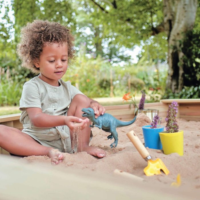 Plum® Giant Wooden Sand Pit [Natural], Learning SPACE