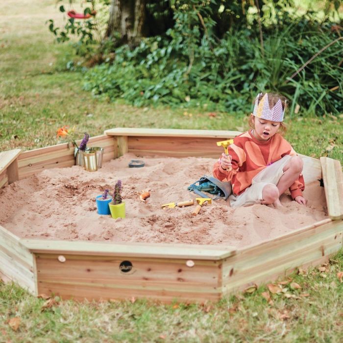 Plum® Giant Wooden Sand Pit [Natural], Learning SPACE