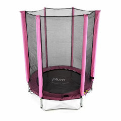 Plum® Pink Junior Trampoline and Enclosure – 4ft-Bounce,Featured,Plum Play,Plum Products Ltd,Trampolines-Learning SPACE