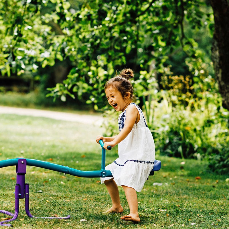 Plum® Rotating See Saw - Purple/Teal, Learning SPACE