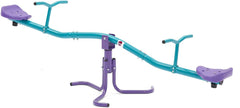 Plum® Rotating See Saw - Purple/Teal-Active Games,Additional Need,AllSensory,Balancing Equipment,Bounce & Spin,Calming & Anxiety,Garden Game,Gross Motor and Balance Skills,Helps With,Plum Play,See Saws,Sensory Seeking,Stock-Learning SPACE