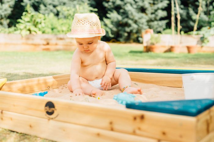 Plum® Store-It Wooden Sand Pit, Learning SPACE