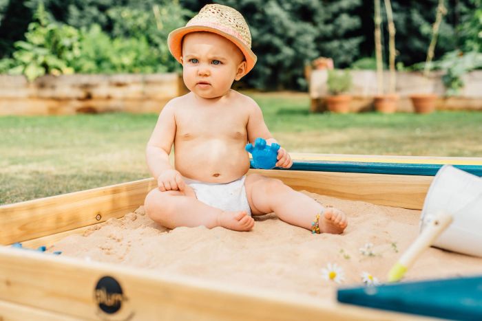 Plum® Store-It Wooden Sand Pit, Learning SPACE