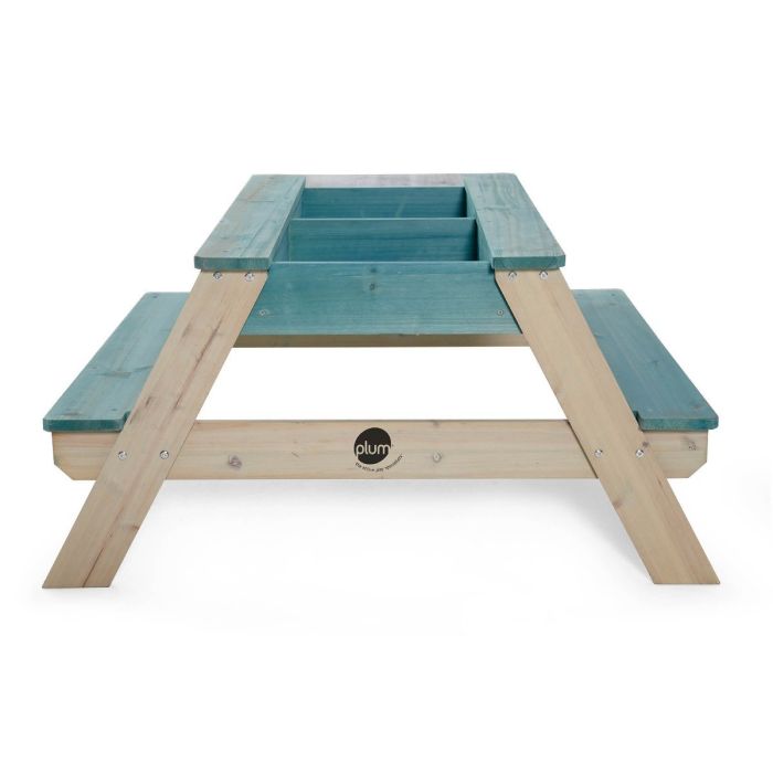 Plum® Surfside Sand & Water Table [Teal]-Eco Friendly,Outdoor Furniture,Picnic Table,Plum Play,S.T.E.M,Science Activities,Table,Wooden Table-Learning SPACE