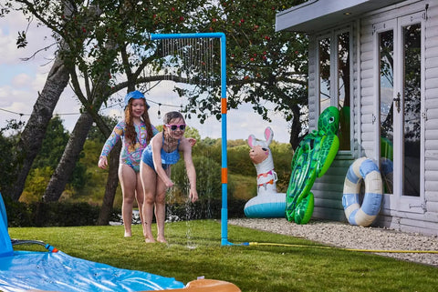 Plum® Water Park Rain Wall: Splashy Fun for Kids-Garden Game,Outdoor Play,Outdoor Sand & Water Play,Paddling Pools,Plum Products Ltd,Summer,Swimming Pools,Water & Sand Toys-Learning SPACE