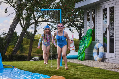 Plum® Water Park Rain Wall: Splashy Fun for Kids-Garden Game,Outdoor Play,Outdoor Sand & Water Play,Paddling Pools,Plum Products Ltd,Summer,Swimming Pools,Water & Sand Toys-Learning SPACE