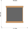 Plum® Wooden Square Sand Pit [Natural], Learning SPACE
