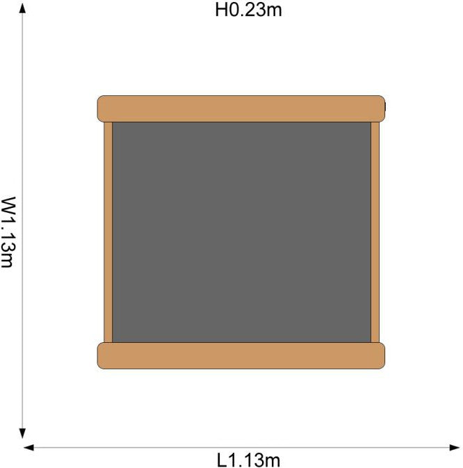 Plum® Wooden Square Sand Pit [Natural], Learning SPACE