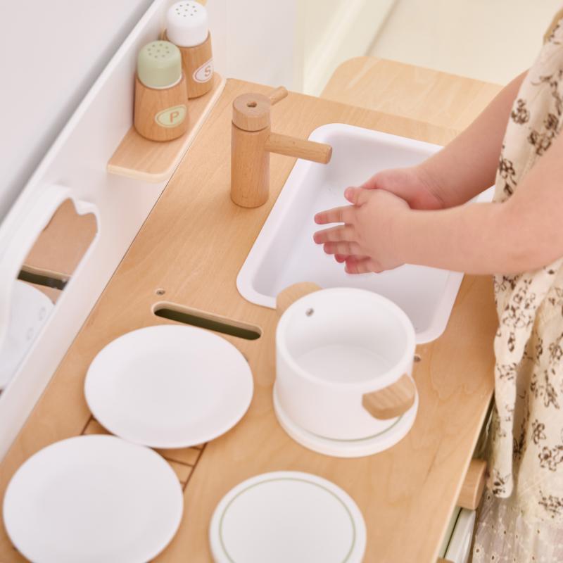 PolarB Play Kitchen Set, Learning SPACE