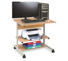 Portable Computer Workstation (Computer Trolley)-Classroom Furniture,Furniture,Library Furniture,Trolleys-710mm-Beech-CMCT-Beech-Learning SPACE