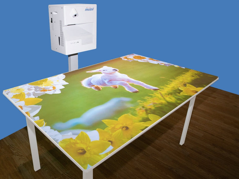 Portable OmiVista Mobii Interactive Table & Floor Projector, Learning SPACE