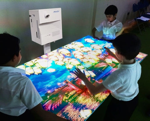 Portable OmiVista Mobii Interactive Table & Floor Projector-Autism, Dementia, Immersive Interactive Spaces, OM Interactive, Portable Sensory Rooms, Sensory Projectors-Learning SPACE