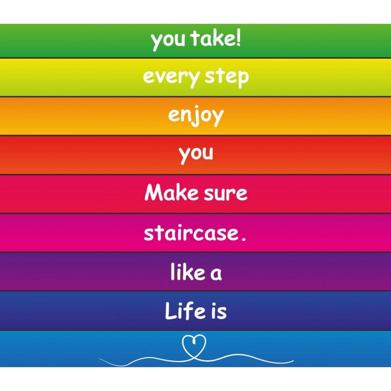 Positive Steps - Motivational Saying Sensory Path, Learning SPACE