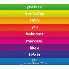 Positive Steps - Motivational Saying Sensory Path-bespoke,Calmer Classrooms,Classroom Displays,Dropship,Helps With,Movement Breaks,Sensory Flooring,Sensory Paths,swym-disabled-addtocart-with-text,swym-hide-addtocart,swym-hide-productprice-Learning SPACE