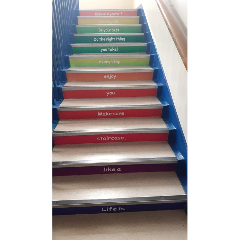 Positive Steps - Motivational Saying Sensory Path, Learning SPACE