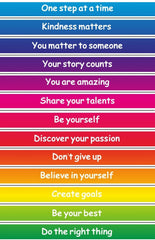 Positive Steps - Motivational Sensory Path-Calmer Classrooms,Classroom Displays,Dropship,Helps With,Movement Breaks,Sensory Flooring,Sensory Paths-Learning SPACE