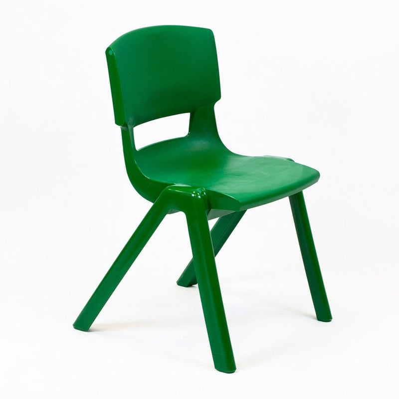 Postura+ One Piece Chair (Ages 11-13), Forest Green Learning SPACE