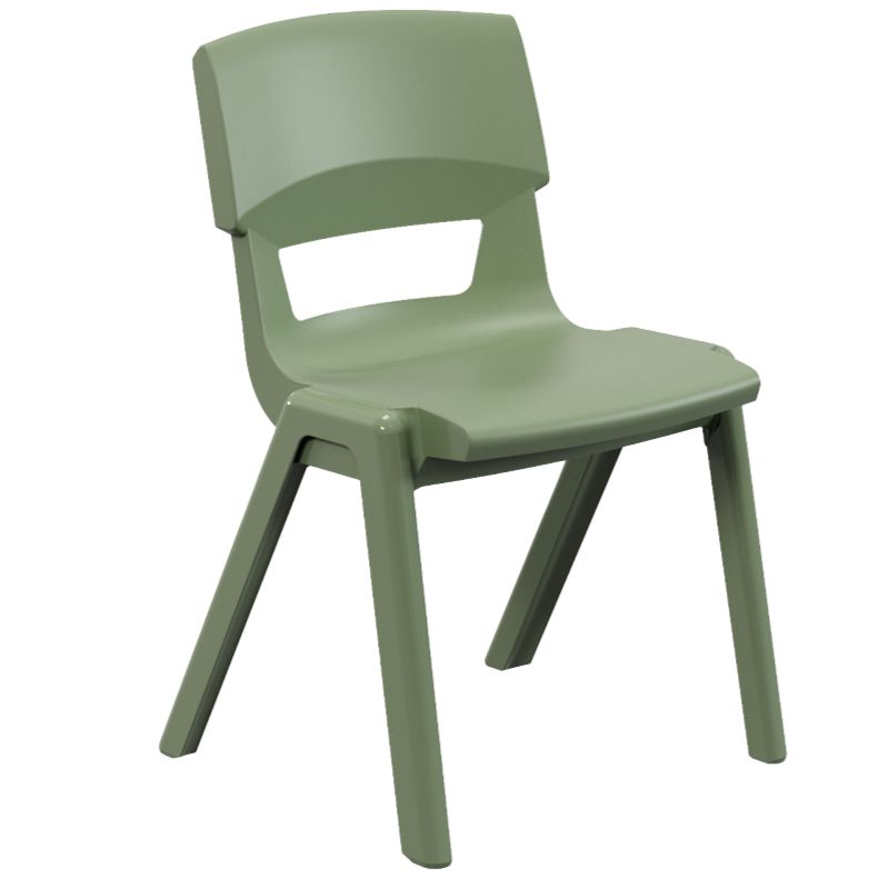 Postura+ One Piece Chair (Ages 11-13), Moss Green Learning SPACE