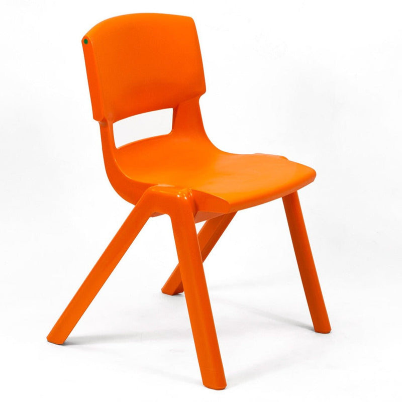 Postura+ One Piece Chair (Ages 11-13), Tangerine Fizz Learning SPACE