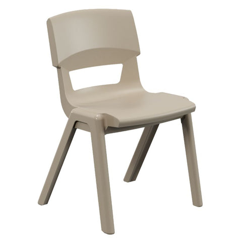 Postura+ One Piece Chair (Ages 11-13)-Classroom Chairs, Seating, Wellbeing Furniture-Light Sand-Learning SPACE