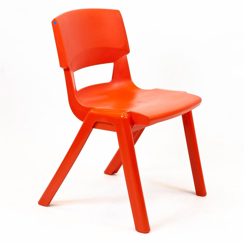 Postura+ One Piece Chair (Ages 14-18), Poppy Red Learning SPACE