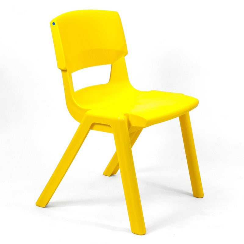 Postura+ One Piece Chair (Ages 14-18), Sun Yellow Learning SPACE