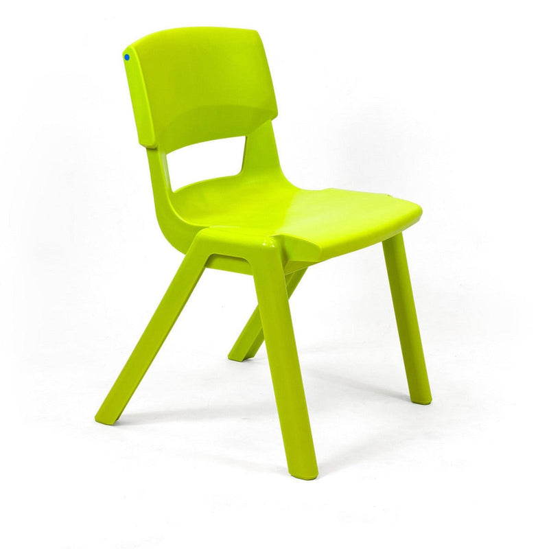 Postura+ One Piece Chair (Ages 14-18), Lime Zest Learning SPACE
