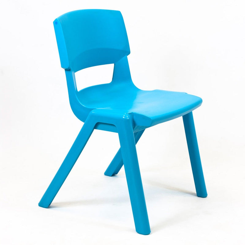 Postura+ One Piece Chair (Ages 14-18), Aqua Blue Learning SPACE