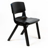 Postura+ One Piece Chair (Ages 14-18)-Classroom Chairs, Seating, Wellbeing Furniture-Jet Black (100% recycled)-Learning SPACE