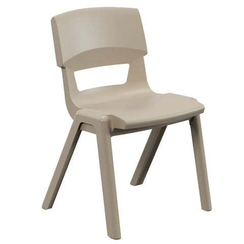 Postura+ One Piece Chair (Ages 14-18)-Classroom Chairs, Seating, Wellbeing Furniture-Light Sand-Learning SPACE