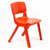 Postura+ One Piece Chair (Ages 14-18)-Classroom Chairs, Seating, Wellbeing Furniture-Poppy Red-Learning SPACE