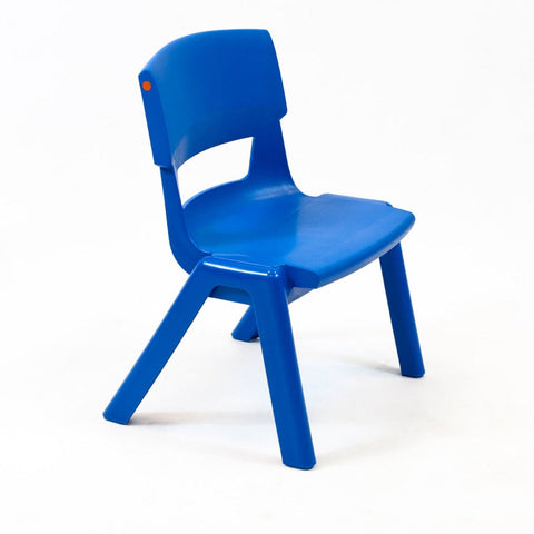 Postura+ One Piece Chair (Ages 3-4)-Classroom Chairs, Seating, Toddler Seating, Wellbeing Furniture-Ink Blue-Learning SPACE