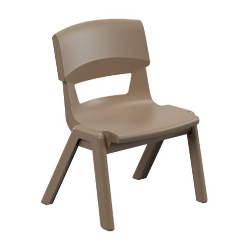 Postura+ One Piece Chair (Ages 3-4)-Classroom Chairs, Seating, Toddler Seating, Wellbeing Furniture-Misty Brown-Learning SPACE