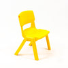 Postura+ One Piece Chair (Ages 3-4)-Classroom Chairs, Seating, Toddler Seating, Wellbeing Furniture-Sun Yellow-Learning SPACE