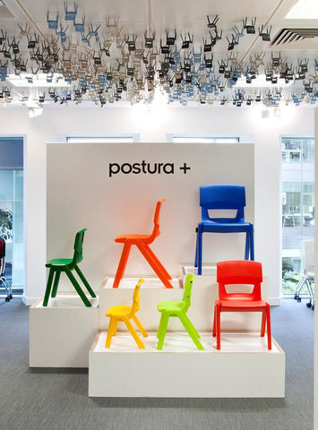 Postura+ One Piece Chair (Ages 4-5)-Classroom Chairs, Seating, Wellbeing Furniture-Learning SPACE