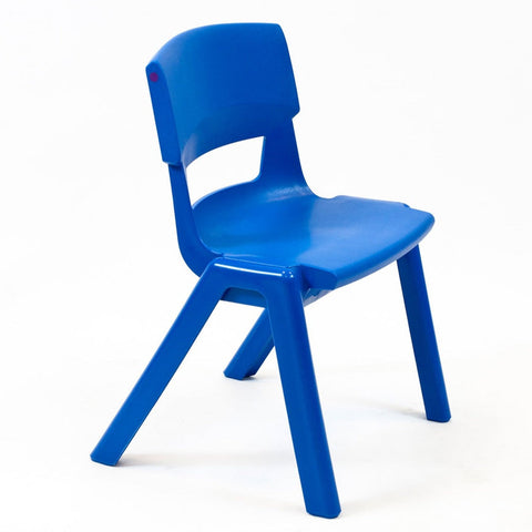 Postura+ One Piece Chair (Ages 4-5)-Classroom Chairs, Seating, Wellbeing Furniture-Ink Blue-Learning SPACE