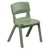 Postura+ One Piece Chair (Ages 4-5)-Classroom Chairs, Seating, Wellbeing Furniture-Moss Green-Learning SPACE