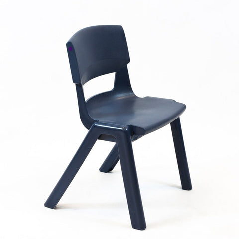 Postura+ One Piece Chair (Ages 4-5)-Classroom Chairs, Seating, Wellbeing Furniture-Slate Grey-Learning SPACE