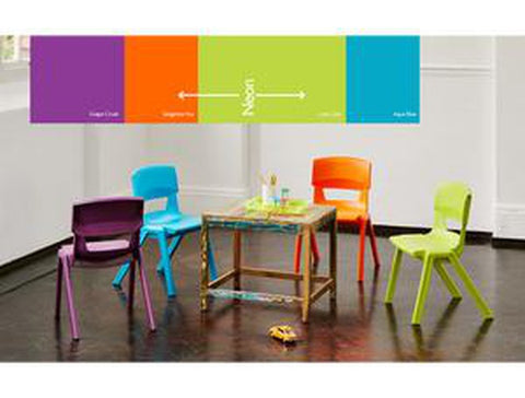 Postura+ One Piece Chair (Ages 6-7)-Chairs-Classroom Chairs, Seating, Wellbeing Furniture-Learning SPACE